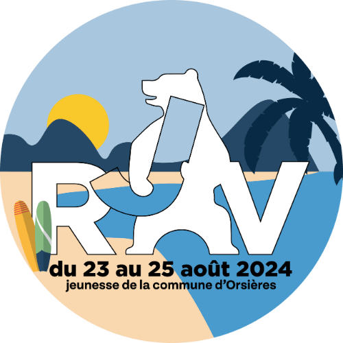Logo du RJV 2024 à Orsières . Du 23 au 25 Août 2024
